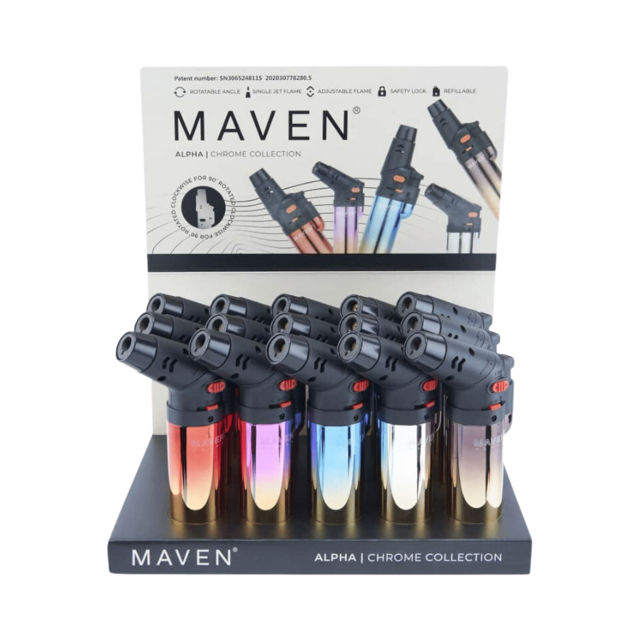 Maven Alpha Torch Lighter (15 Pack)