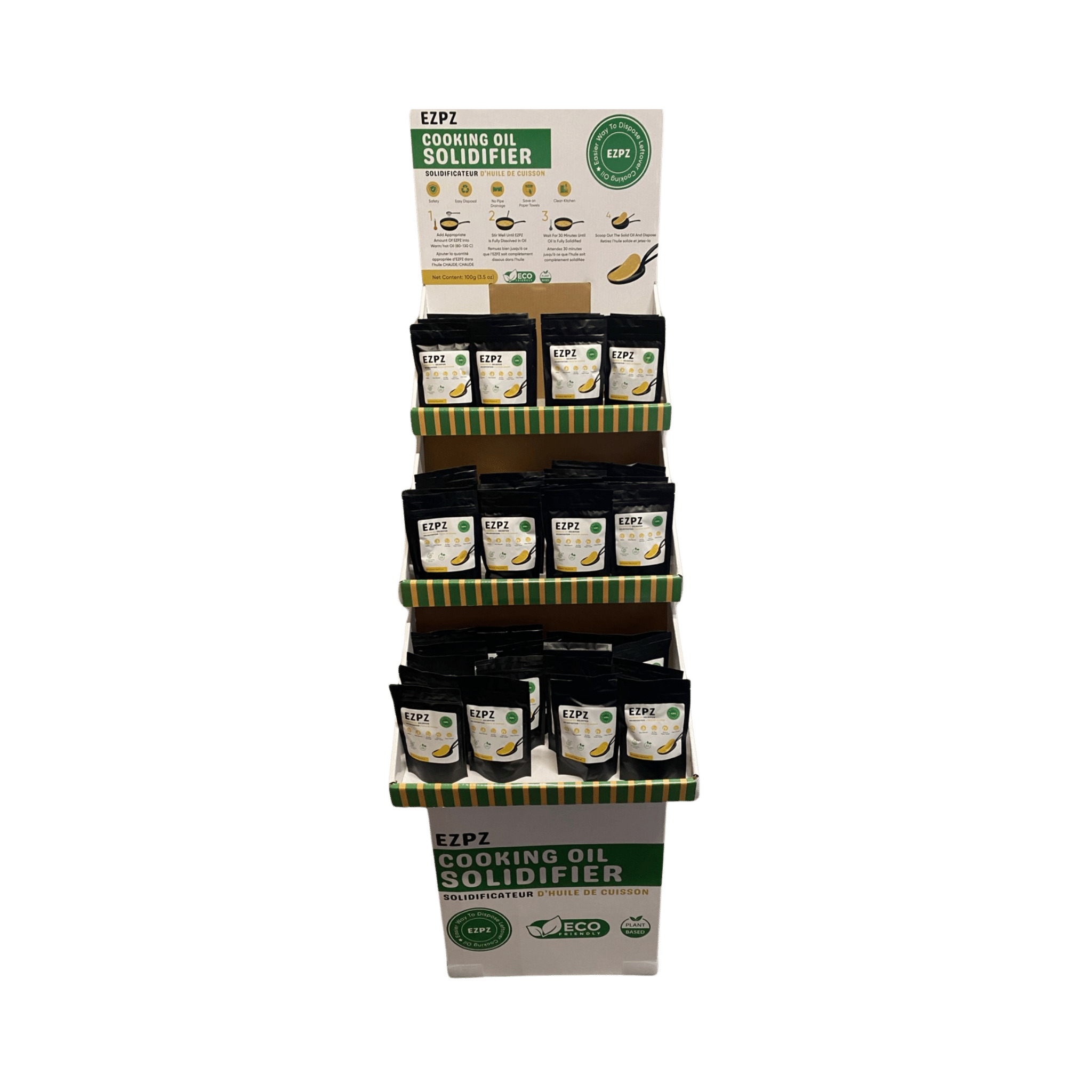 EZPZ Cooking Oil Solidifier Display (25-Pack)